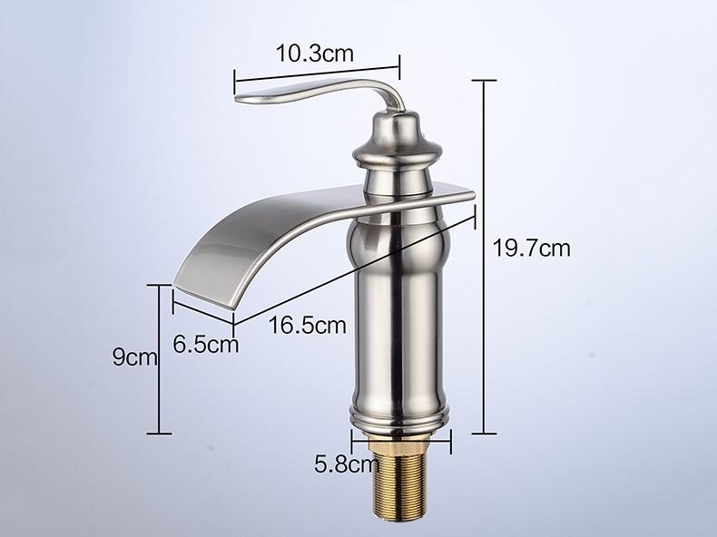 Vintage Brass Waterfall Faucet